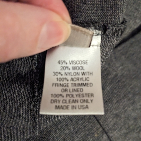 Lela Rose Stripe Fringe Wool Shift Dress XS - Picture 9 of 11